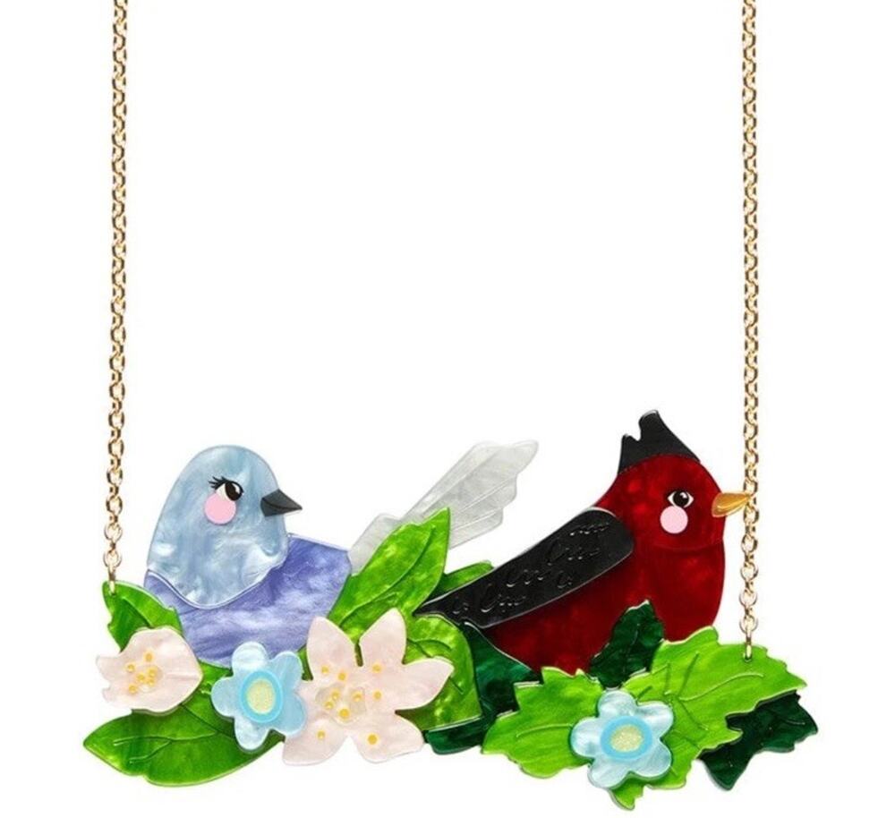 Erstwilder Fleur Harris Pretty Birds Necklace BNIB